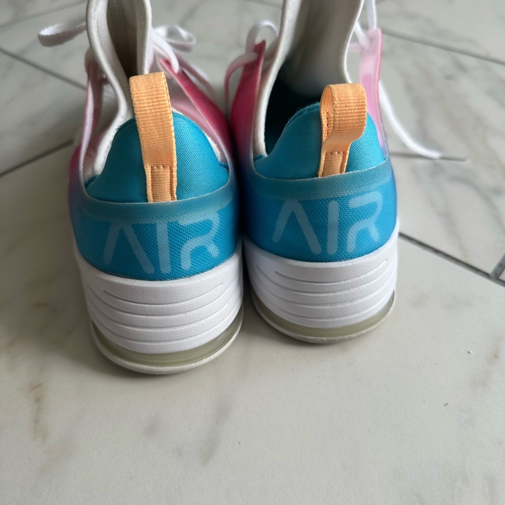 Nike White and Pink Sneakers with Breathable Mesh